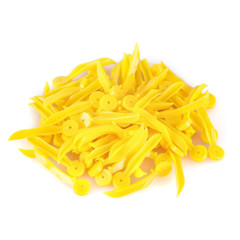 1000pcs Dental Plastic Wedges Wave Shape Diastema Wedge with End Circular Hole