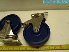 QTY=4: Polyurethane Wheel’s Locking6″H X 4-5/8″DX1-1/4″W PLATE 3-3/4″L X 2-5/8″W
