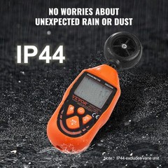VEVOR Handheld Anemometer Digital Wind Speed Meter Gauge 14℉-113℉with LED Screen