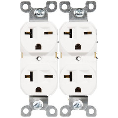 250V Single Wall Outlet Nema 6-20R Receptacle 20A Electrical Switch Duplex 2Pack