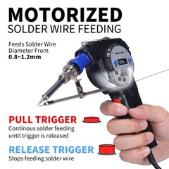YIHUA 929D-II Soldering Gun Kit Motorized Industrial Automatic Solder Blue