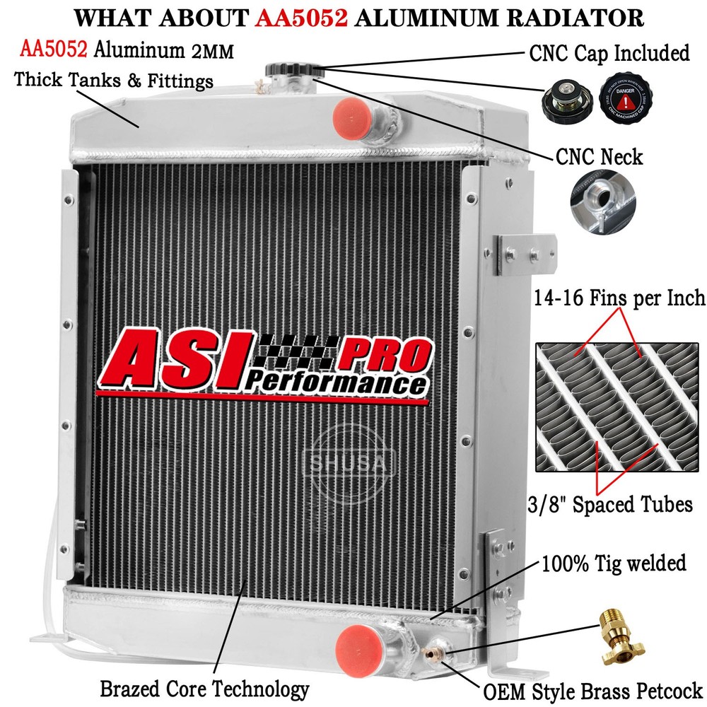 A171356 Radiator fits Case 480ELL 480E 480F 480FLL 586E 584E 585E,580SE ,A171080