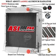 A171356 Radiator fits Case 480ELL 480E 480F 480FLL 586E 584E 585E,580SE ,A171080