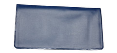Royal Blue Vinyl Checkbook Cover Standard Top Stub 6- 1/4″ x 3-3/8″ New