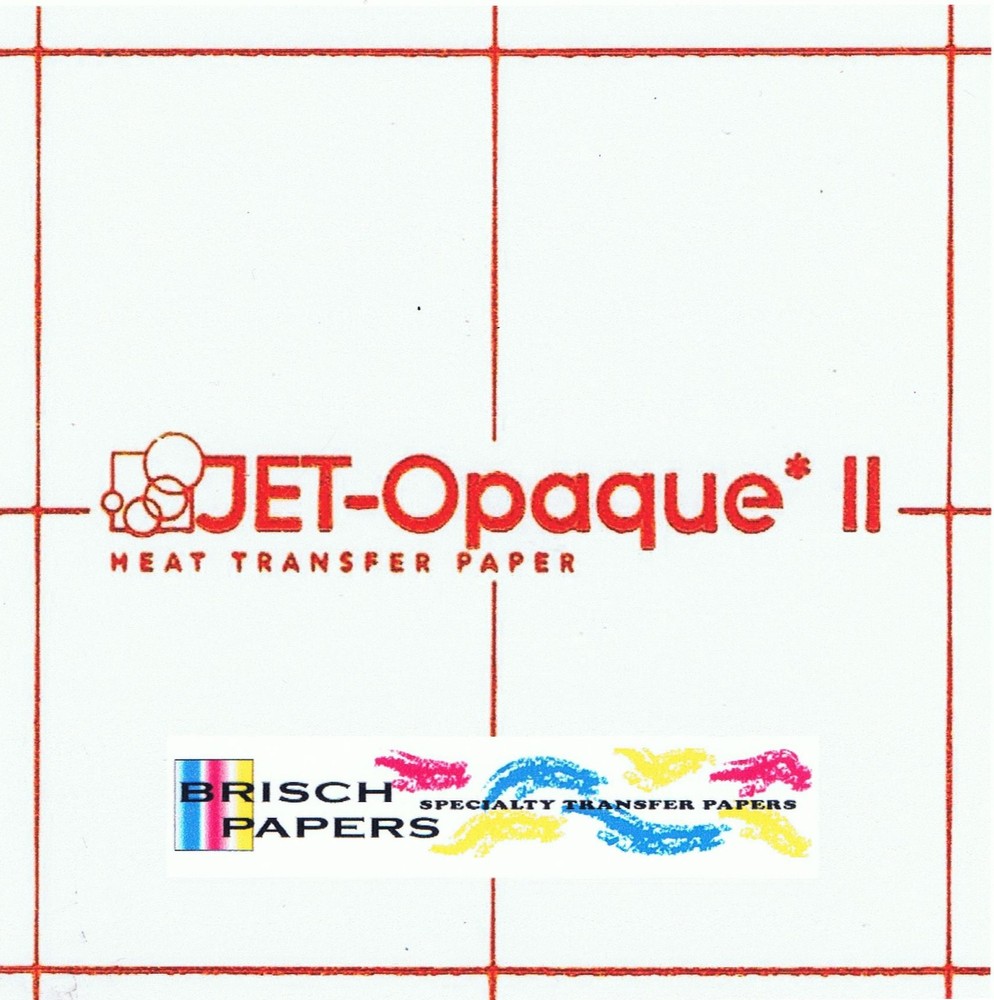 INKJET TRANSFER PAPER FOR DARK FABRIC: NEENAH “JET OPAQUE II” (8.5″X11″) 100 CT
