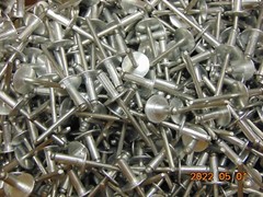 (100) AD66ABSLF Open End Blind Rivet 3/16 Inch (0.187 Inch) LARGE FLANGE HEAD