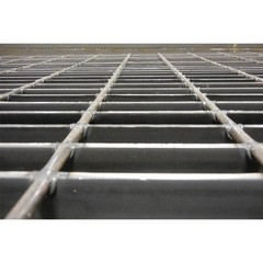 Zoro Select 20125S075-C2 A1011 Carbon Steel Rectangular Grating, Smooth, 24 In