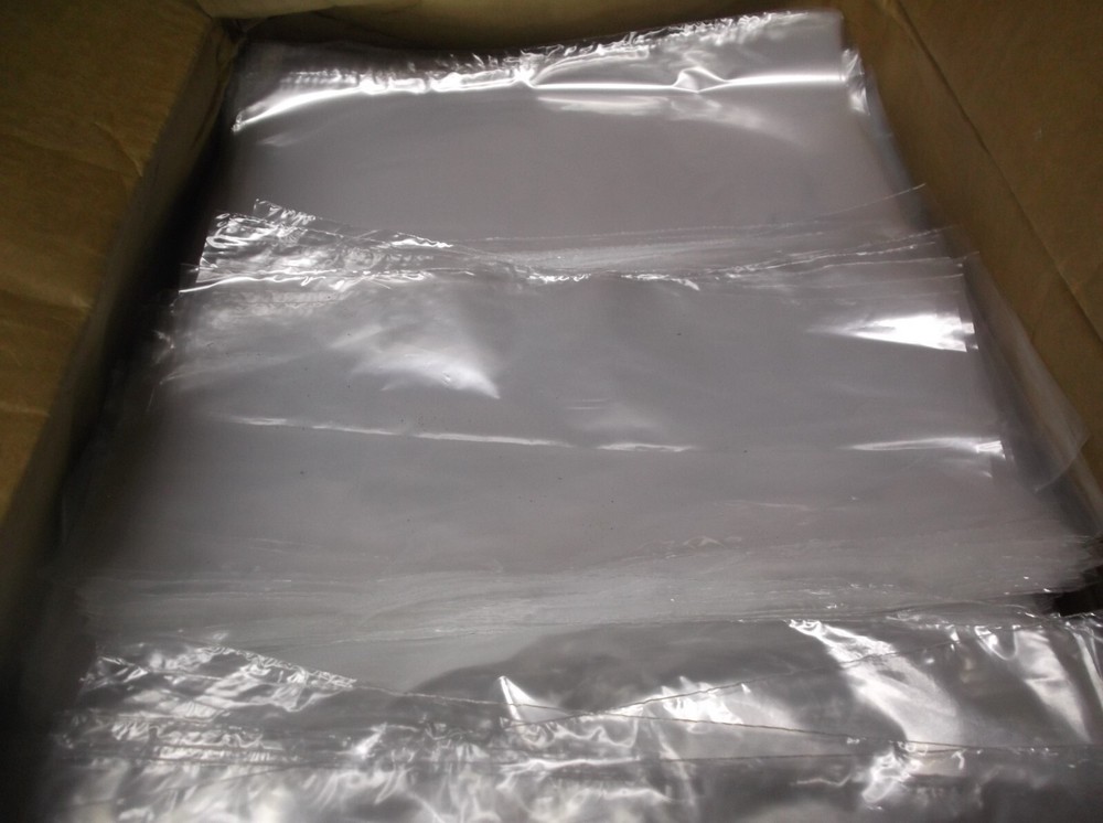 100 clear 4.5 x 9.75 Poly bags thin open top