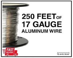 Electric Fence Wire 250ft Spool Aluminum Wire 17 Gauge