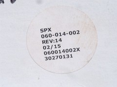 244454 New-No Box; SPX 060-014-002 Ceramic Seal Seat; Size: 3-3/4″