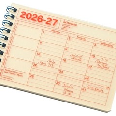 MARK’S 2026 Monthly Block Notebook Calendar XS Blue 26SDR-NB14-BL