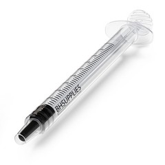 BH Supplies 1mL Luer Slip Tip Syringes (No 100 Count (Pack of 1), Clear