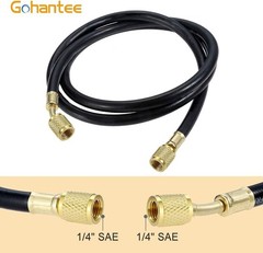 R410A AC Refrigerant Charging Hose 59″ 1/4″ SAE Female Flare 800PSI