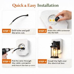 Vinyl Siding Light Mounting Blocks, PVC Built-in Electrical Box Mounting Plat…