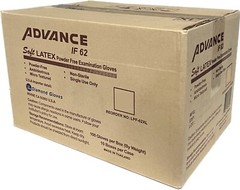 Latex Medium Exam Gloves White 6mil Medical Powder Free 10x100pcs/Bx