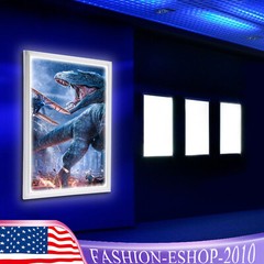 24×36″ / 18×24″ LED Backlit Movie Poster Art Picture Frame Light Box Wall Mount