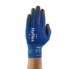 6 Pairs – Ansell HyFlex 11-618 Polyurethane Coated Precision Work Glove Size-11