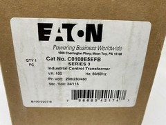 Cutler-Hammer Eaton C0100E5EFB Control Transformer 100VA P-208/230/460V S-24/115
