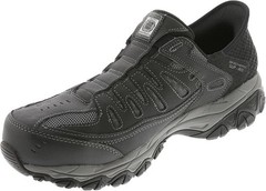 Skechers Slip-Ins Cankton Faison Black Steel Toe Shoes Size 10 Medium