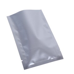 Flat Double-Sided Silver Open Top Mylar Sample Bags Pouches Variety QTY & Sizes