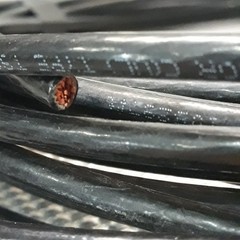 6 AWG Stranded Copper Wire MTW or THHN or THWN-2 600V , 45 Feet Black