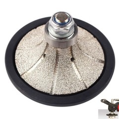 1 Inch (25 mm) Demi-Bullnose Roundover Diamond Hand Profiler Router Bit Granite