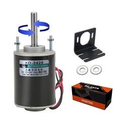 High Torque DC Motor 12 V/24 V Permanent Magnet Motor Mini DC Motor DIY Gener…