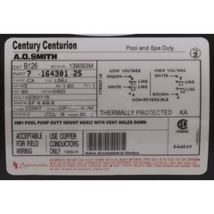 Motor, Century, 0.5hp, 115v/230v, 1-Spd, 56Jfr, C-Face Thd