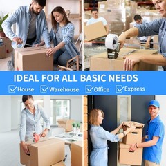 Clear BOPP Packing Tape – 18 Rolls, 2.8mil Thickness, Waterproof for Shipping