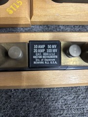 Weston Current Shunt 0042210 0041212 5/10 Amp 50/100 MV 10/20 Amp 50/100MV Lot 3
