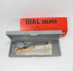 Mitutoyo 505-629 4″ .001 Dial Caliper NOS With Case Machinist Tool Made in Japan