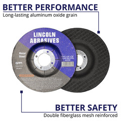 100 Pack 4-1/2″ x 1/4″ x 7/8″ Grinding Wheels Depressed Center For Metal