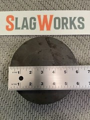 6 inch disc 1 inch thick steel plate 1”x6” disc A36 Hot Roll Flat