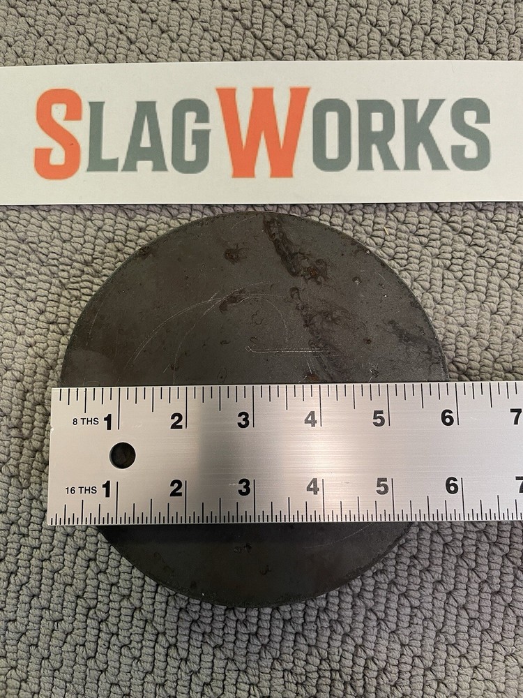 6 inch disc 3/4 inch thick steel plate 3/4”x6” disc A36 Hot Roll Flat