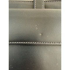 Franklin Covey Leather Planner Binder 7 Ring Retractable Handles Black 8 x 10