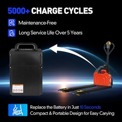 24V 20Ah Lithium Battery EL20_U for Big Joe LPT26 LPT33 T40 EP Pallet Truck Jack