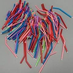Dental Air Water Syringe Disposable Spray Tips Triple Nozzles Tubes Mixed Color
