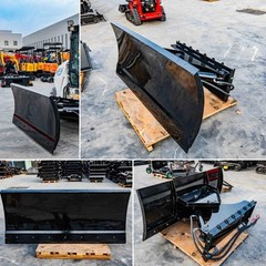 Bull Dozer Blade Skid Steer Attachment 84″ Wide Heavy Duty for STOMP SKIDSTEER