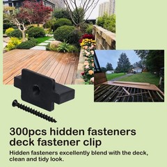 300PCS Hidden Deck Fasteners for Composite Decking Boards Composite Deck Fast…
