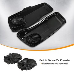 5″ x 7″ Saddlebag Speaker Lids W/Grills Fit for Harley Touring FLT FLHT FLHTCU
