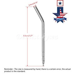 Dental Air Water Spray Triple Syringe Metal Nozzles Tips Tube Autoclavable