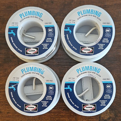 Harris Lead-Free Plumbing Solder Wire 3mm (0.118 in) 4 oz 34109 LOT OF 4