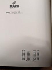 Mack Trucks TS442 Service Repair Workshop Manual engine fuel clutch 1980