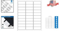 500 Sheets 1×2-5/8 Address Shipping Labels – Bulk Pack for Laser/Inkjet Printers
