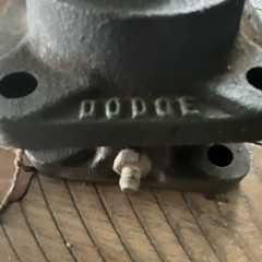 Lot of 2 Dodge Flanged Mount Bearing 3/8 in Bore Ball Insert Cast Iron P2K-3001