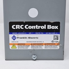 Franklin 2824085015 CRC Control Box 230V , 60Hz , 1 HP , .075 KW , 1 PHASE