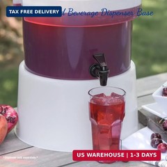 Carlisle FoodService Products Round Beverage Dispenser Base Drink Base, Catering