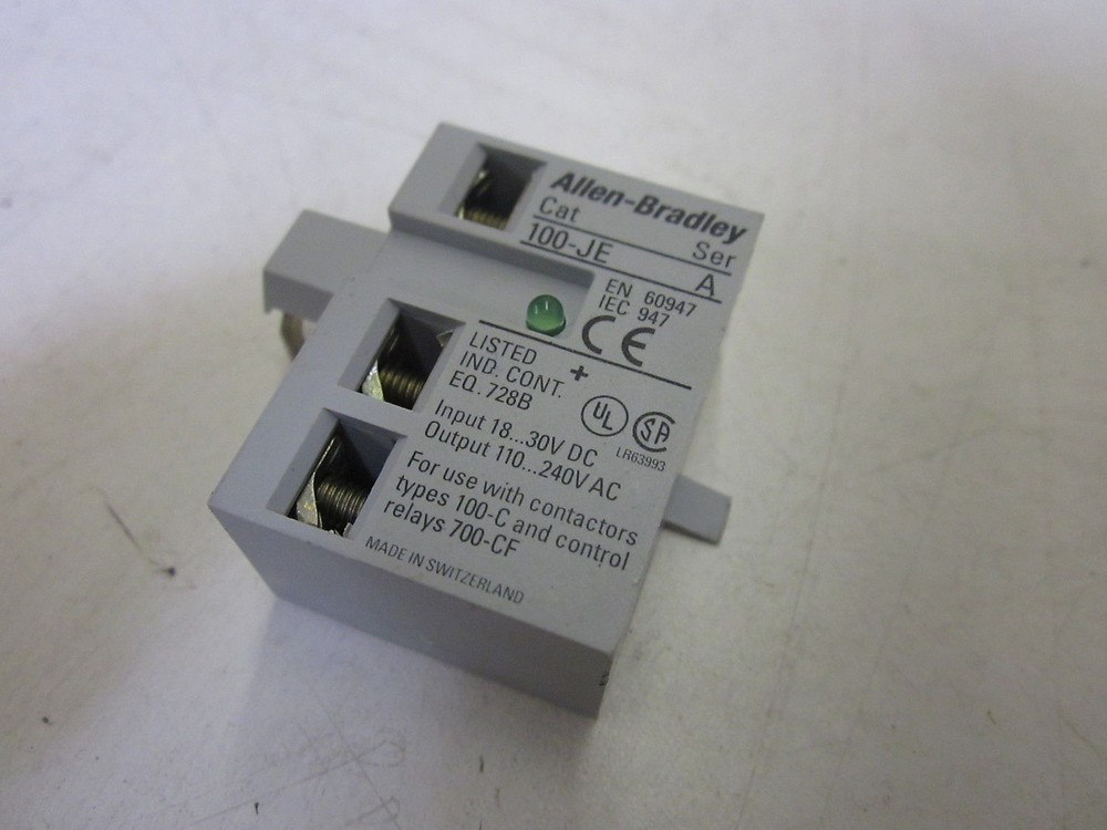 Allen-Bradley 100-JE Ser A. INTERFACE MODULE N-136