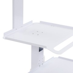 Adjustable Rolling Computer Cart for Home, Office & Medical Use