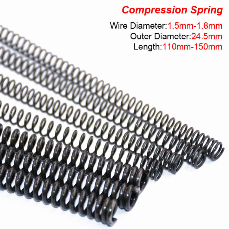 Compression Spring Wire Diameter 1.5-1.8mm Long 110-150mm Black Pressure Spring